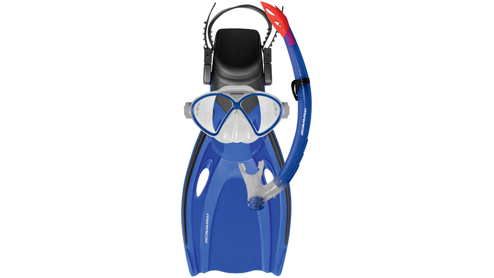 Mirage Comet Kids Large Snorkel Mask and Fin Set - Blue 