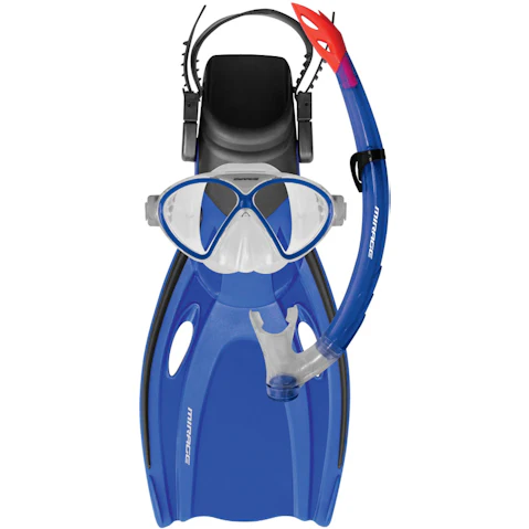 Mirage Small Comet Kids Snorkel Mask and Fin Set - Blue