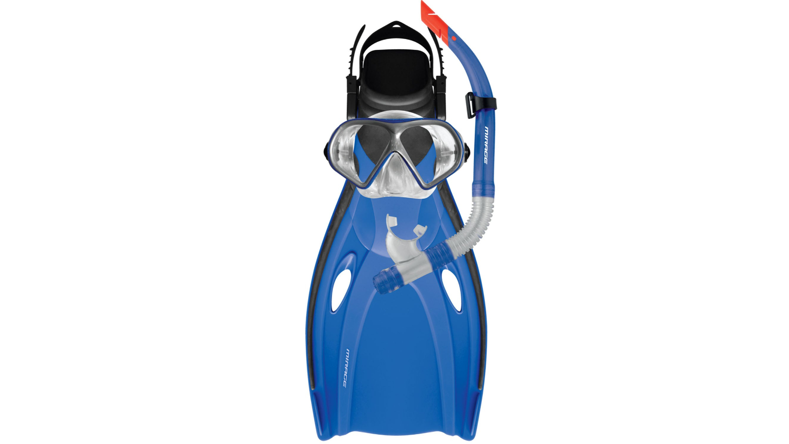 Mirage Large/X-Large Mission Adult Fin Mask and Snorkel Set - Blue