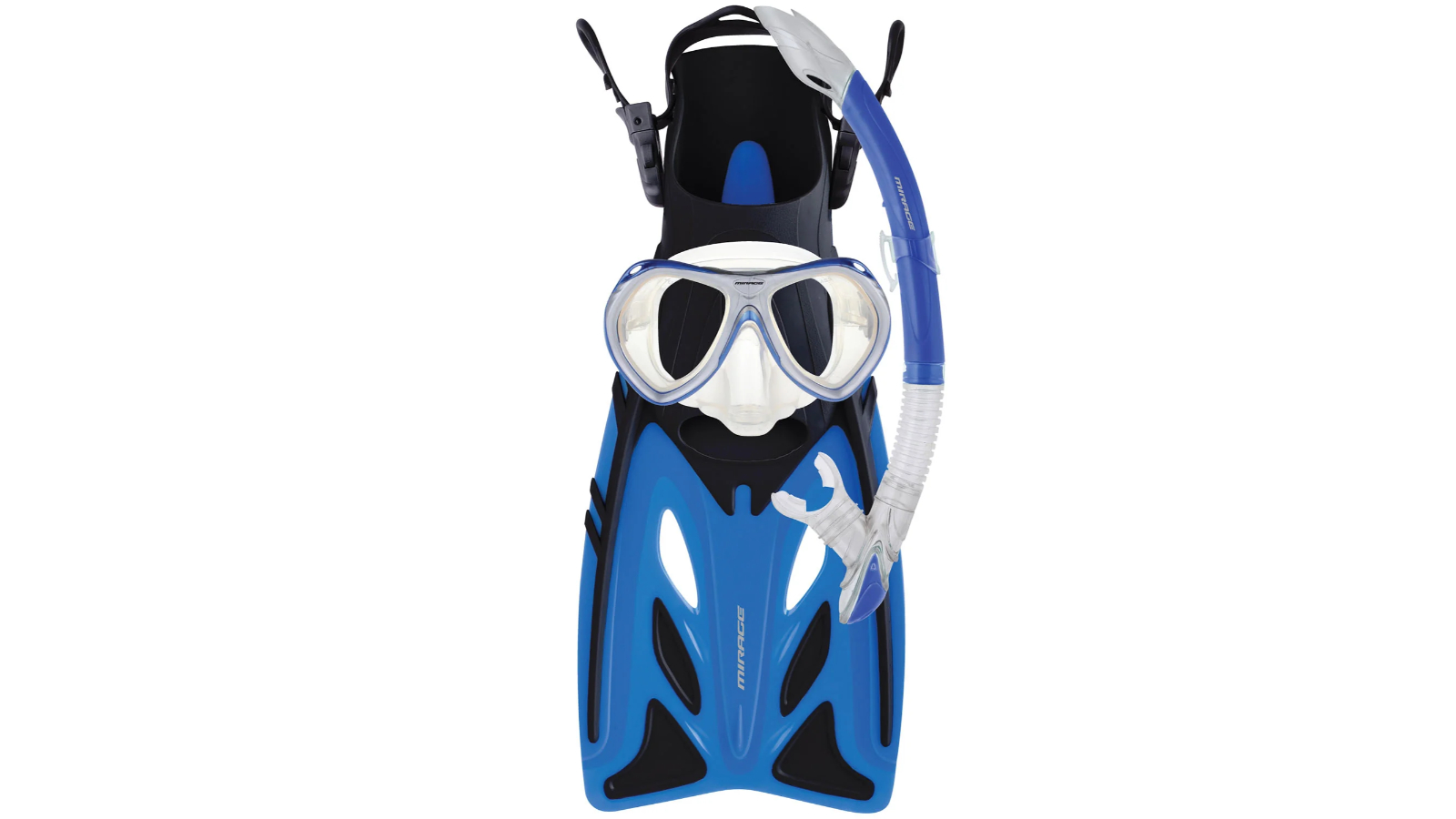 Mirage Blue Crystal Junior Mask Snorkel and Fin Set - Small/Medium