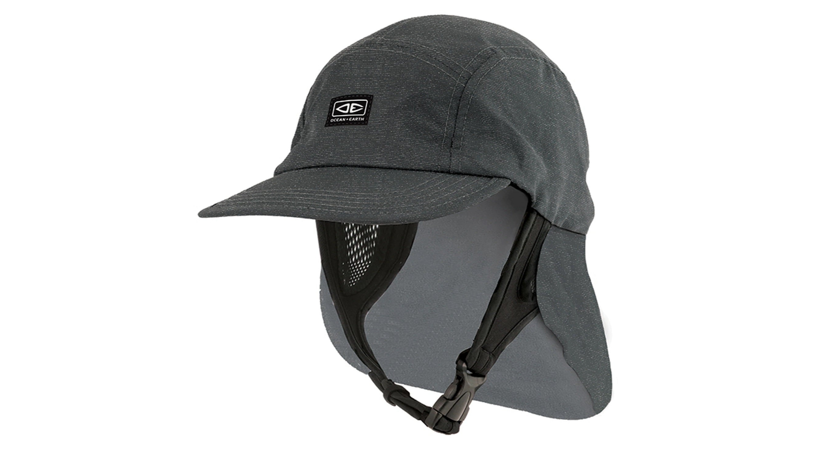 Ocean and Earth 58cm Indo 5-Panel Legionnaire Cap Hat - Charcoal