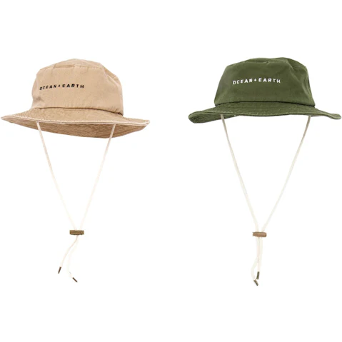 Ocean and Earth 53cm Kids 1-Dayer Cotton Soft Brim Hat