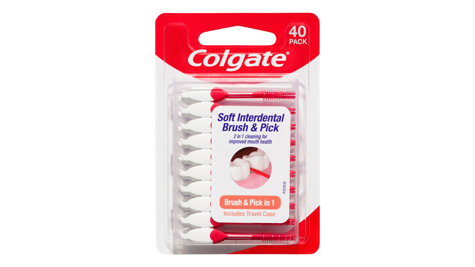 Colgate 40 Piece Teeth Cleaning Soft Interdental Brush and Pick ...