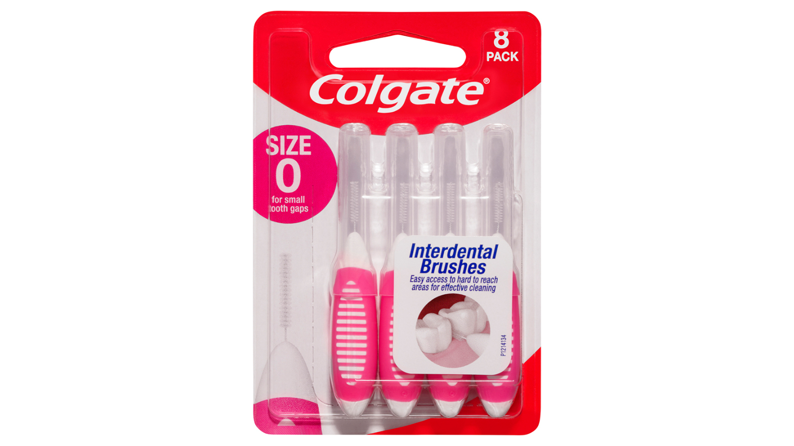 Colgate 8 Piece Interdental Brush Floss - Size 0