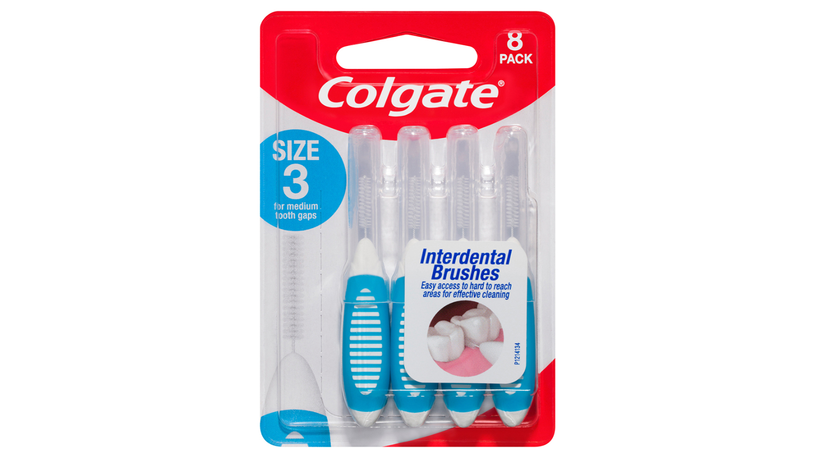Colgate 8 Piece Interdental Brush Floss - Size 3