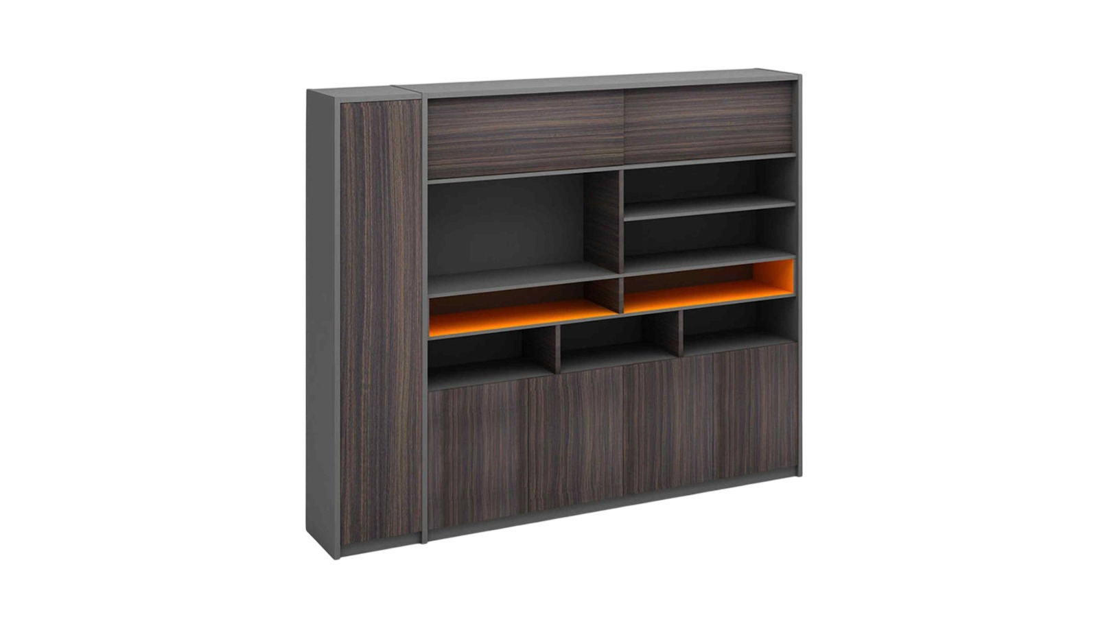 Innovatec 240cm Raddix Display Unit - Brown