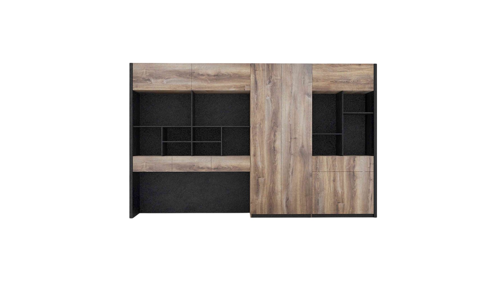 Innovatec 3.2m Easton Display Unit - Warm Oak/Black