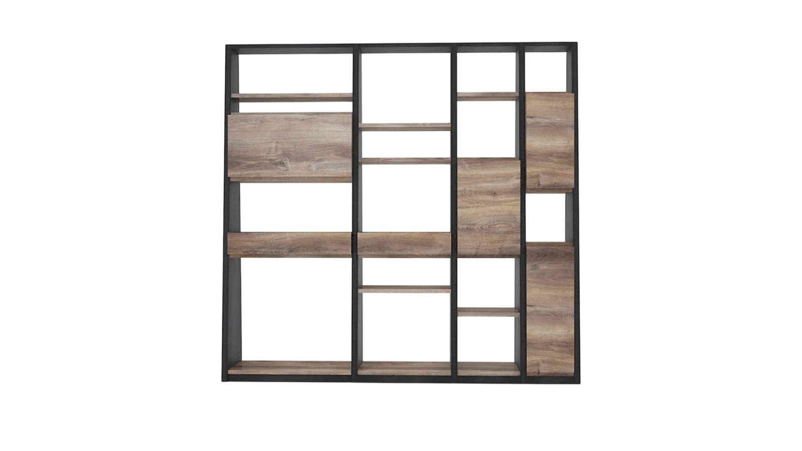 Innovatec 230cm Baron Display Unit - Warm Oak/Black