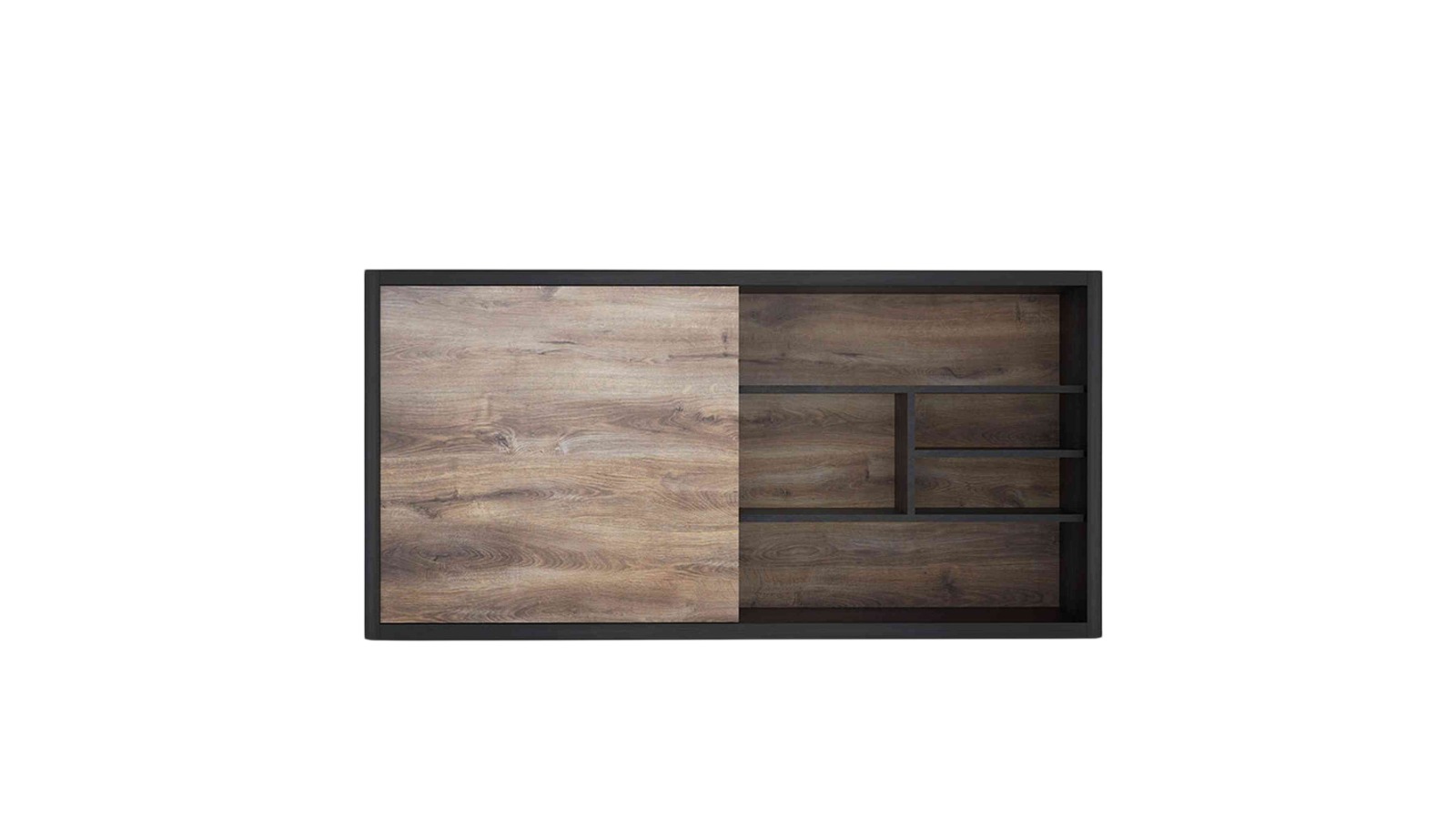 Innovatec 240cm Aftan Display Unit - Warm Oak/Black