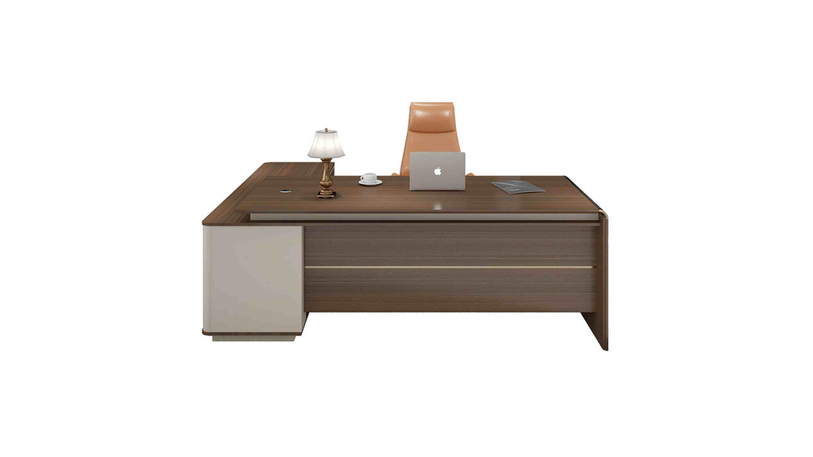 Innovatec Anderson Reversible Hazelnut/Beige Executive Desk - 2.0m