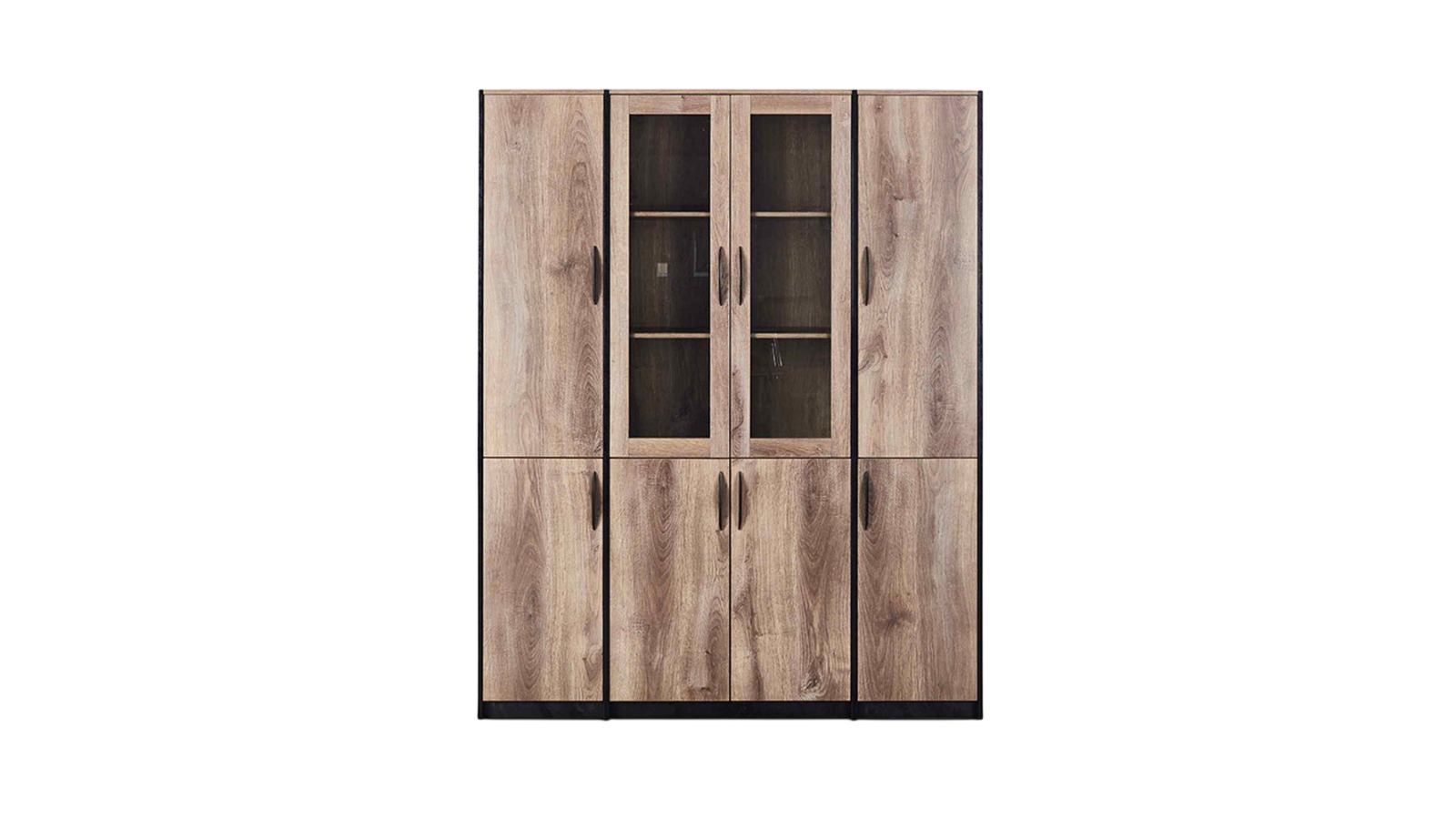 Innovatec 160cm Reggie Display Unit - Warm Oak/Black