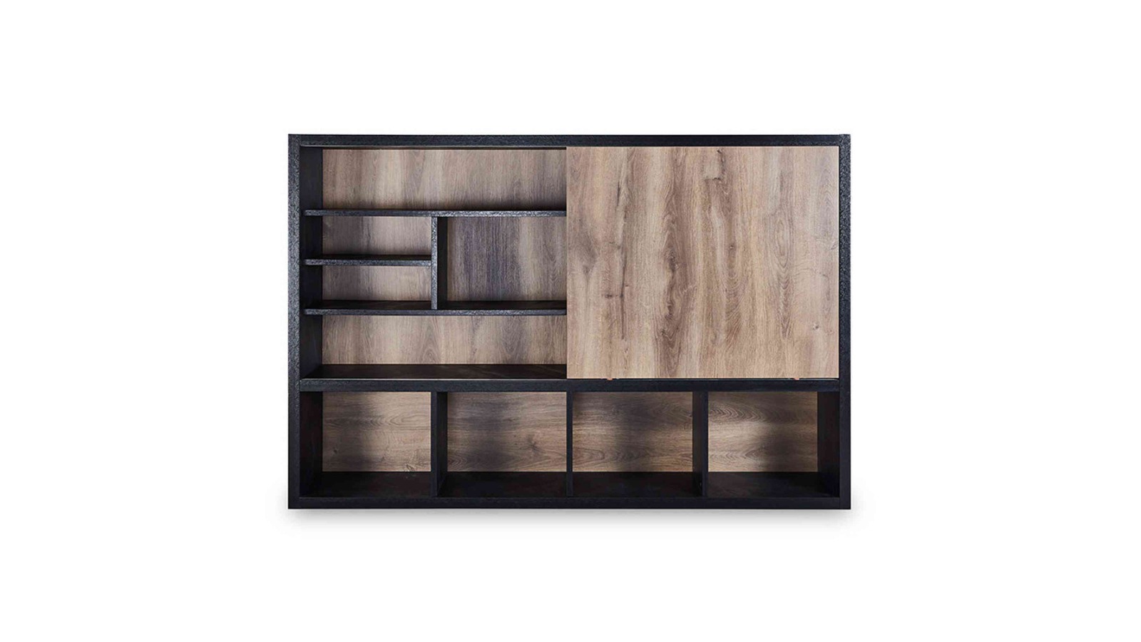 Innovatec 2.4m Daxton Display Unit - Warm Oak/Black