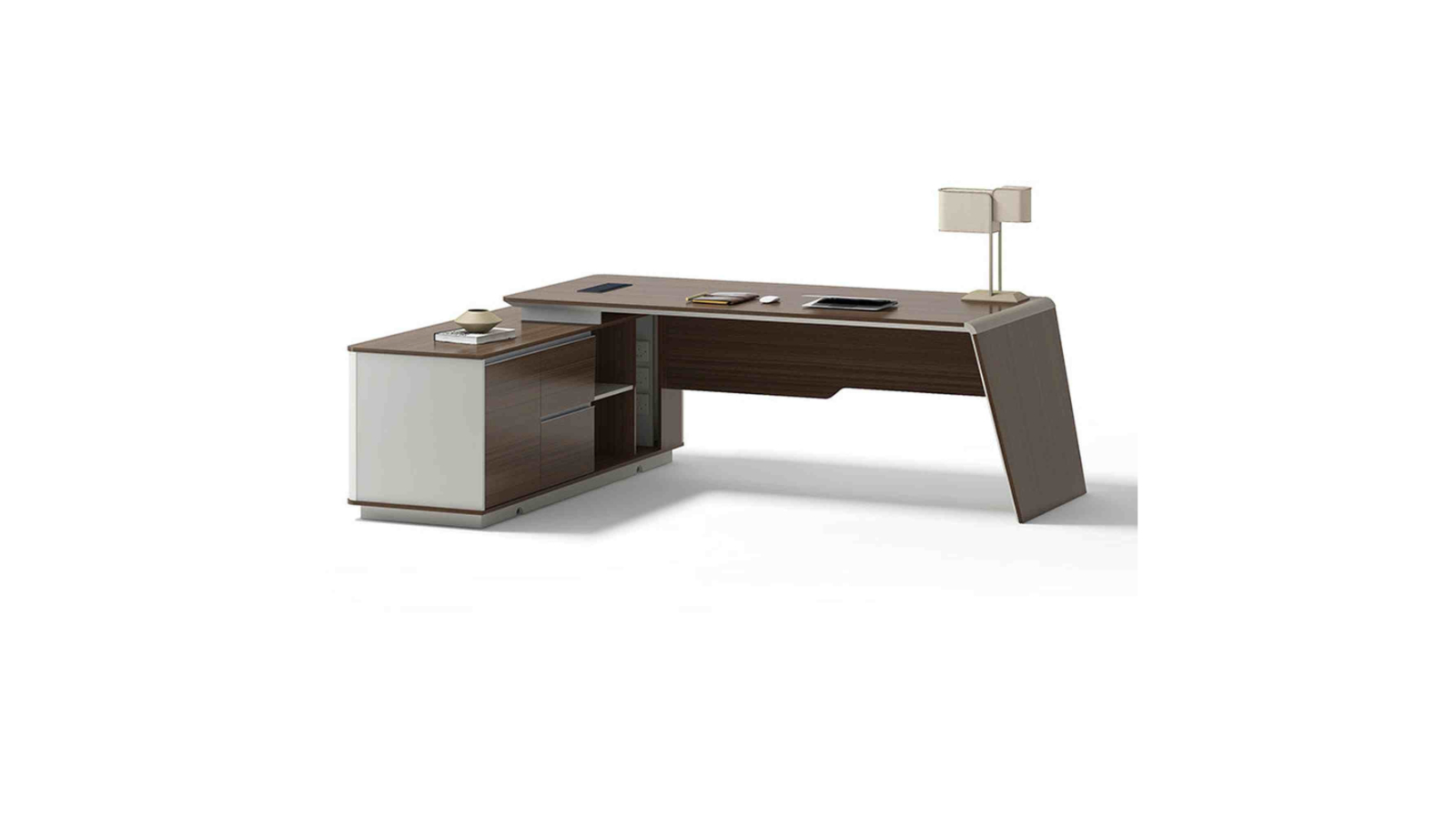 Innovatec Anders Reversible Return Hazelnut/Beige Executive Desk