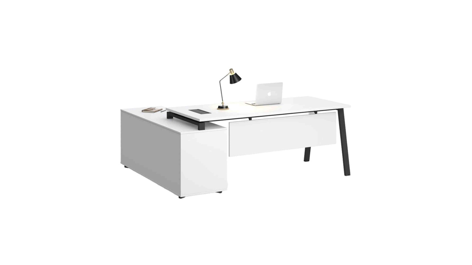 Innovatec Aspen 220-240cm Reversible Executive Desk - White/Black