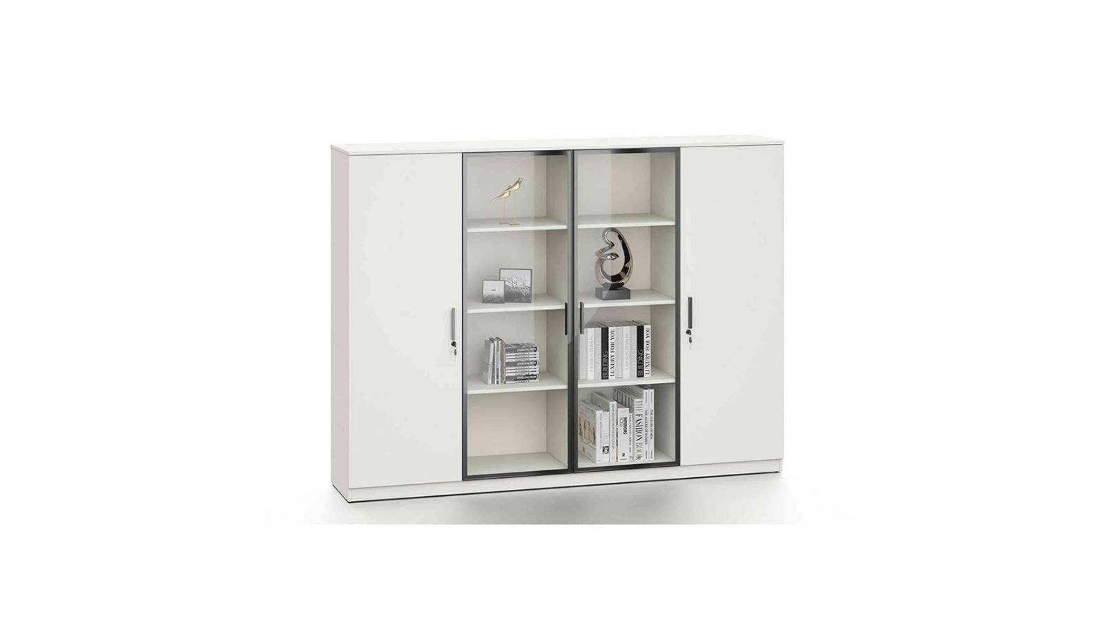 Innovatec Aspen 200cm Display Wall Unit - White