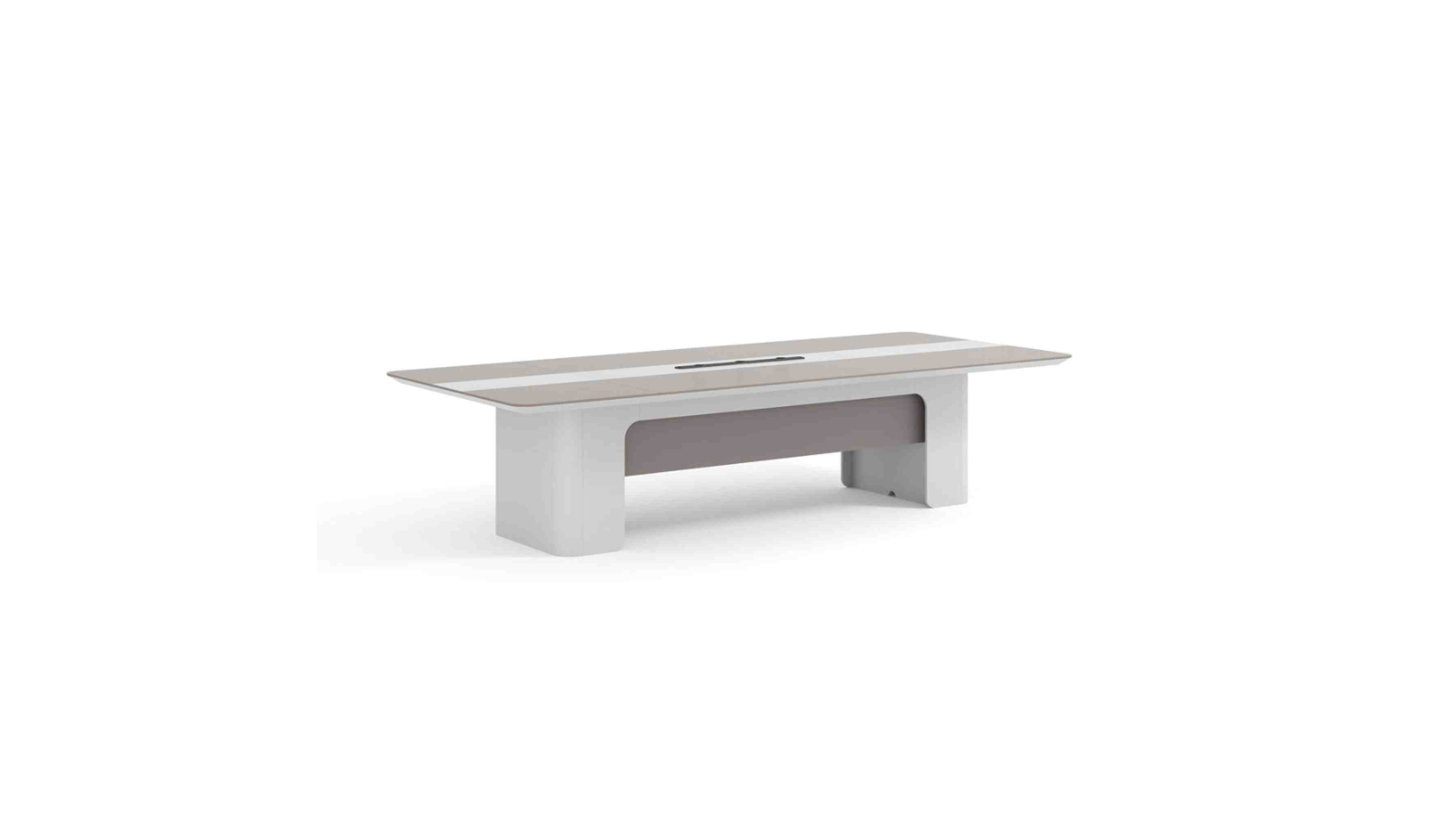 Innovatec Lush 280cm Boardroom Table - White/Taupe