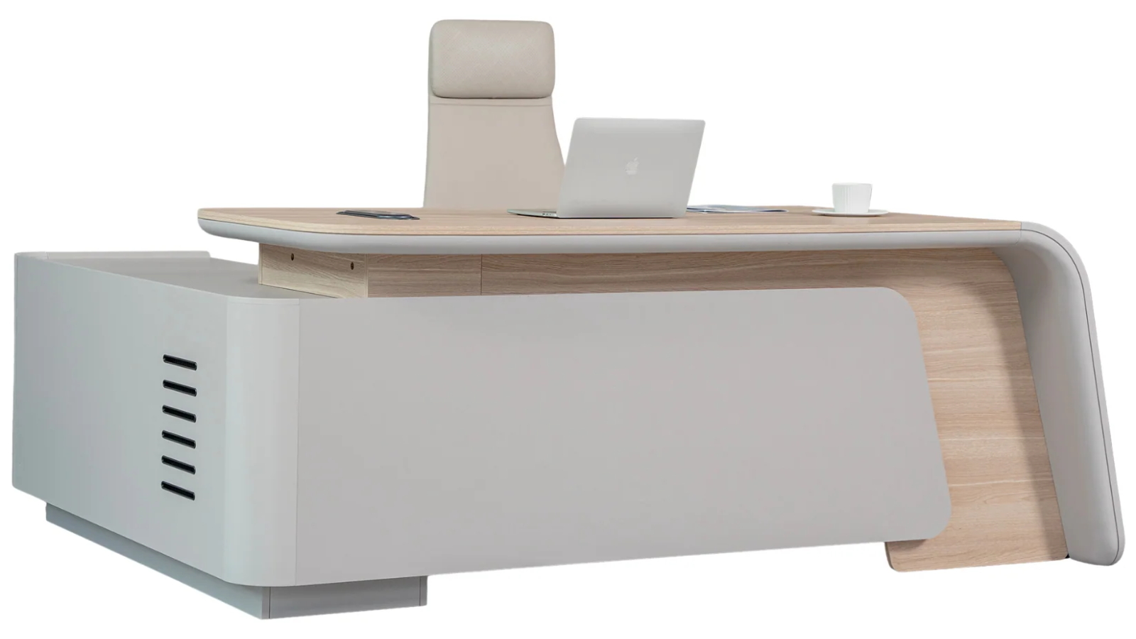 SEVANI Executive Desk Right Return 240cm - Oak
