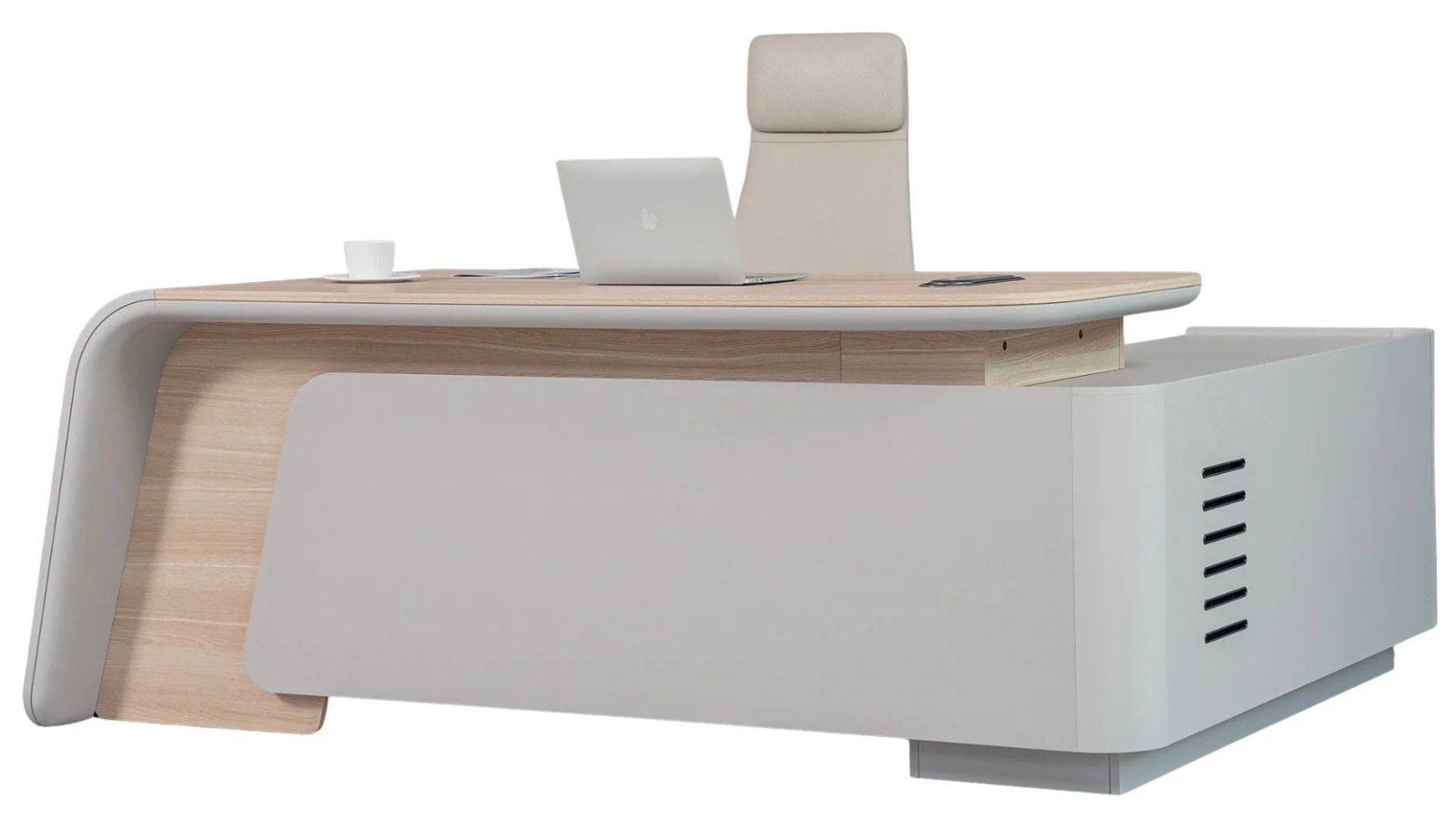 SEVANI Executive Desk Left Return 200cm - Oak