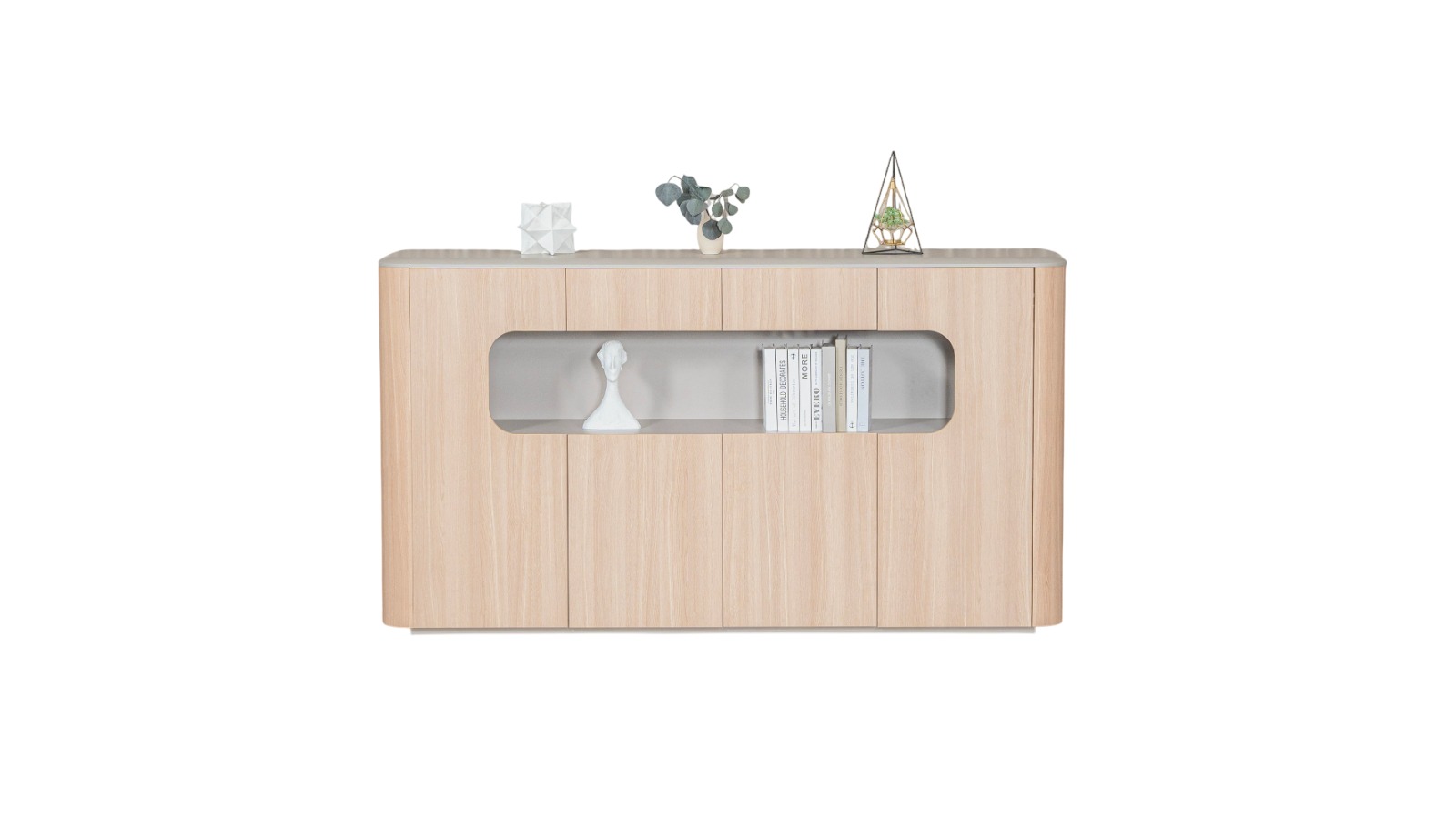 Innovatec 200cm Orban Credenza Display Unit - Oak