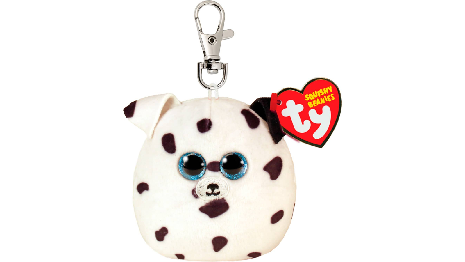 Ty Squish a Boos Clip Fetch Dalmation Dog Squishy Beanie
