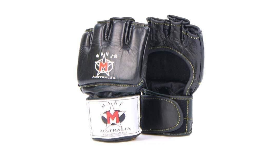 Mani Sports MMA Leather Grappling Gloves - Large