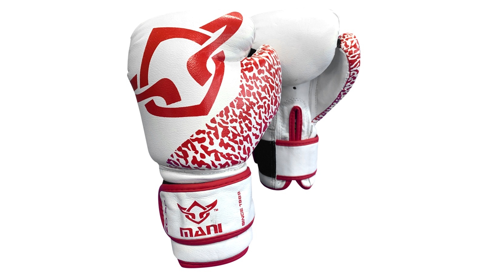 Mani Sports Kids Boxing Gloves - Red and White