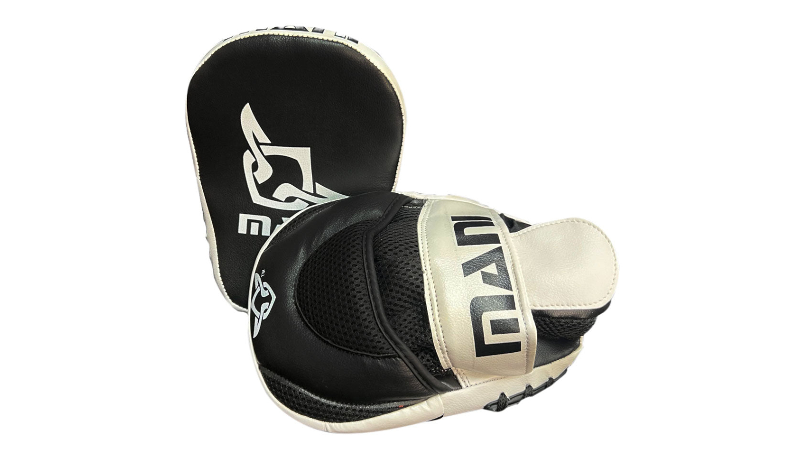 Mani Sports White/Black Leatherette Kids Boxing Focus Pad