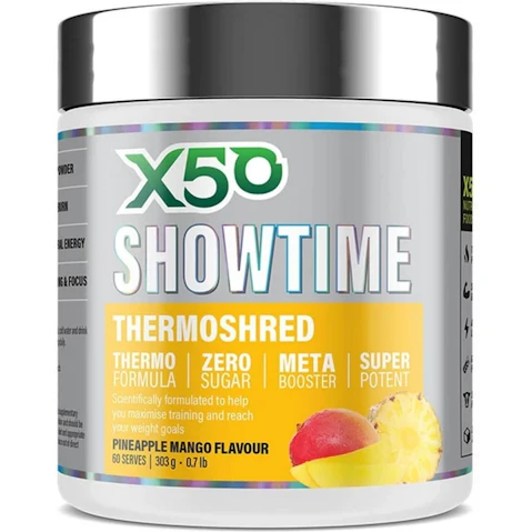X50 Showtime Thermoshred Pineapple Mango - 60 Serve