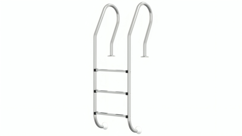 vidaXL 304 Stainless Steel Pool Ladder - 54 x 38 x 158cm