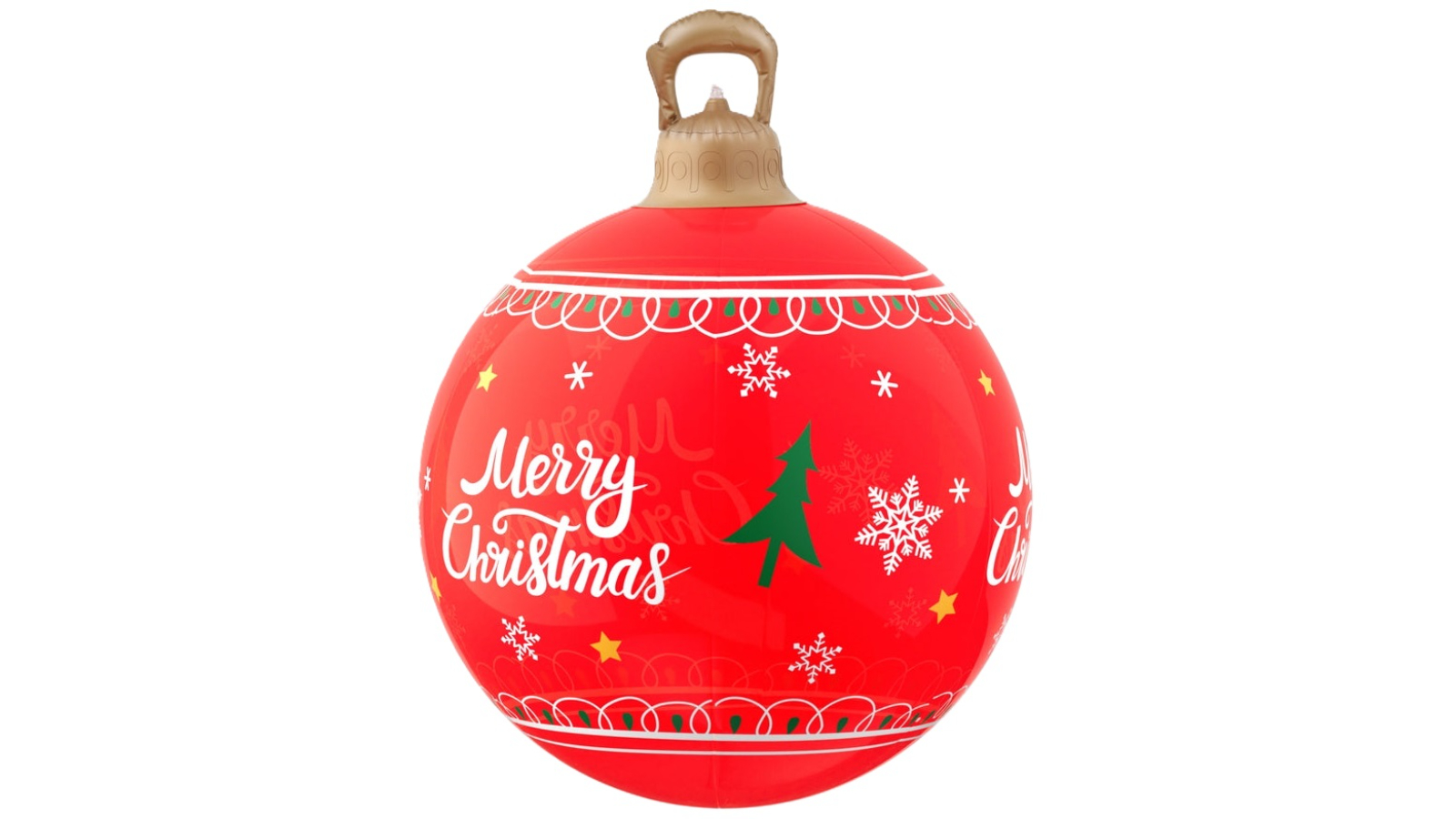 YS 60cm Red Inflatable LED Ball Christmas Decor