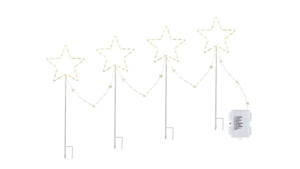 YS 4 Piece Path Ground 44 LED Christmas Light