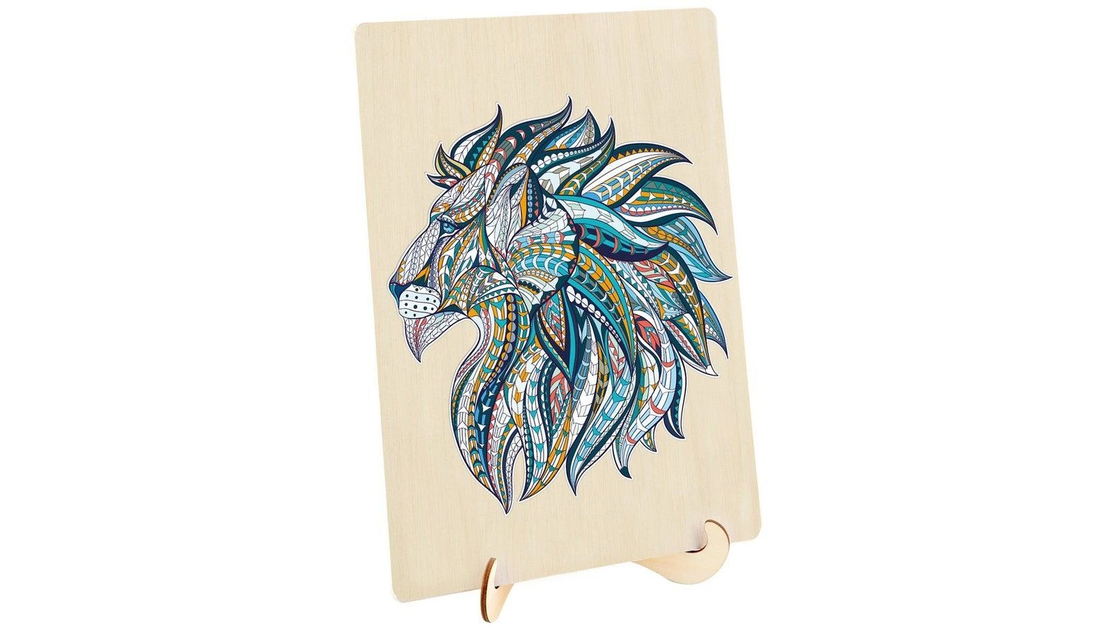 Puzzle Master 124 Piece Wooden Jigsaw Puzzle - Lion