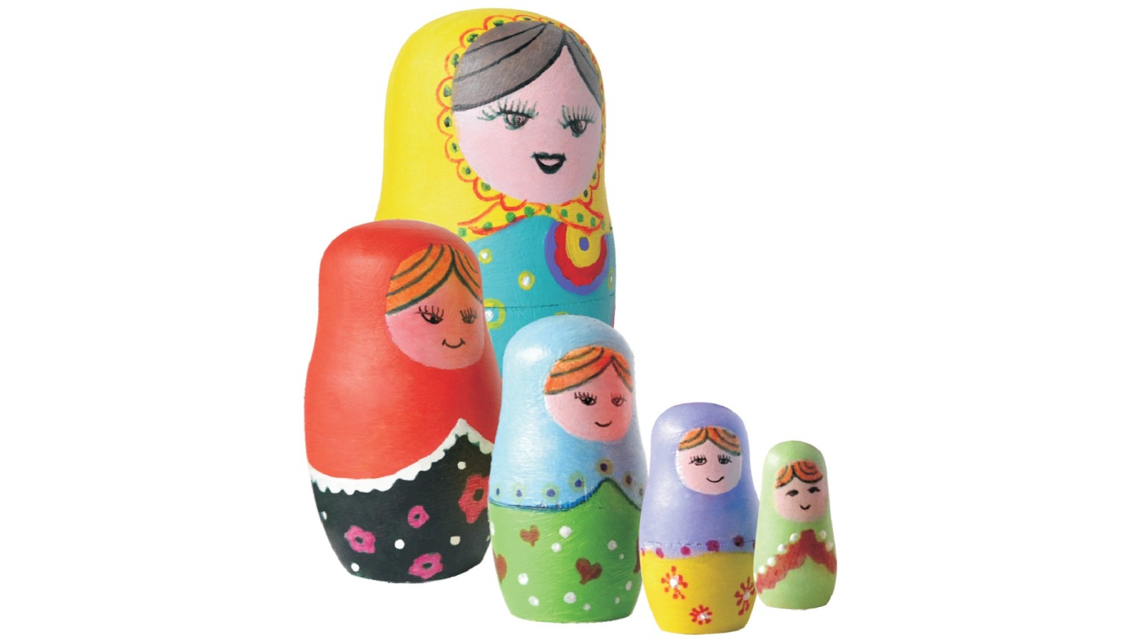 Craft For Kids Paint Your Own Wooden Nesting Dolls
