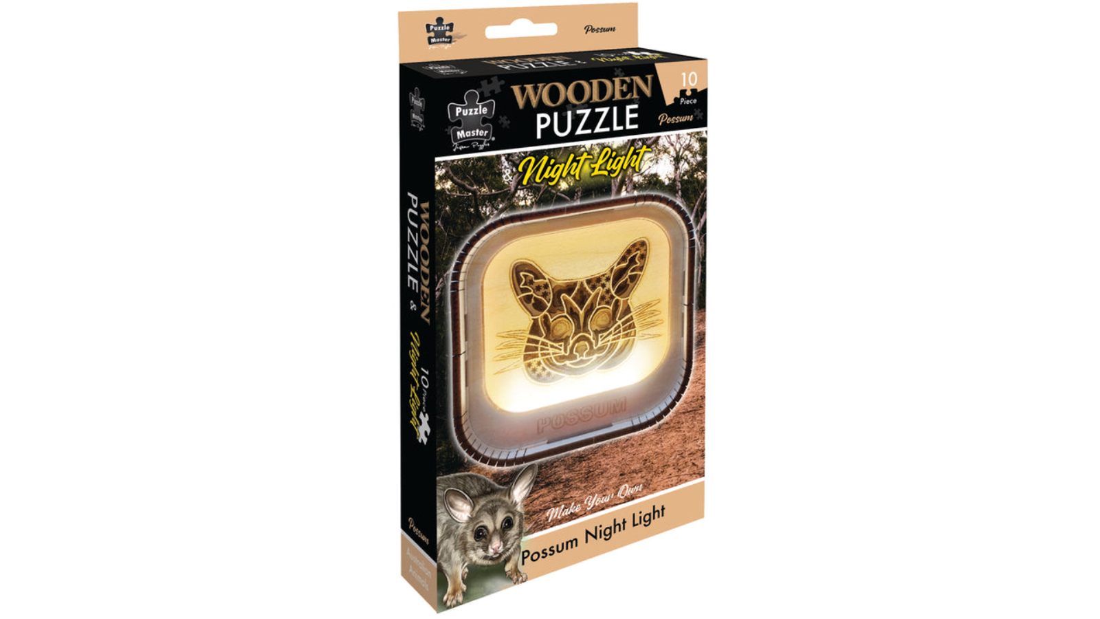 Puzzle Master Wooden Night Light Puzzle - Possum