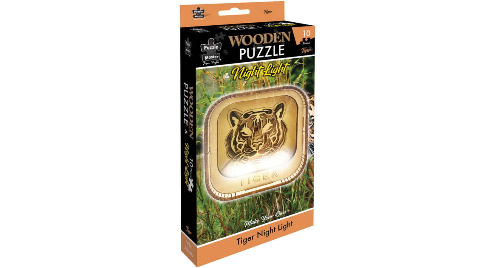 Puzzle Master Wooden Night Light Puzzle - Tiger