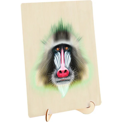 Puzzle Master 128 Piece Wooden Jigsaw Puzzle - Baboon