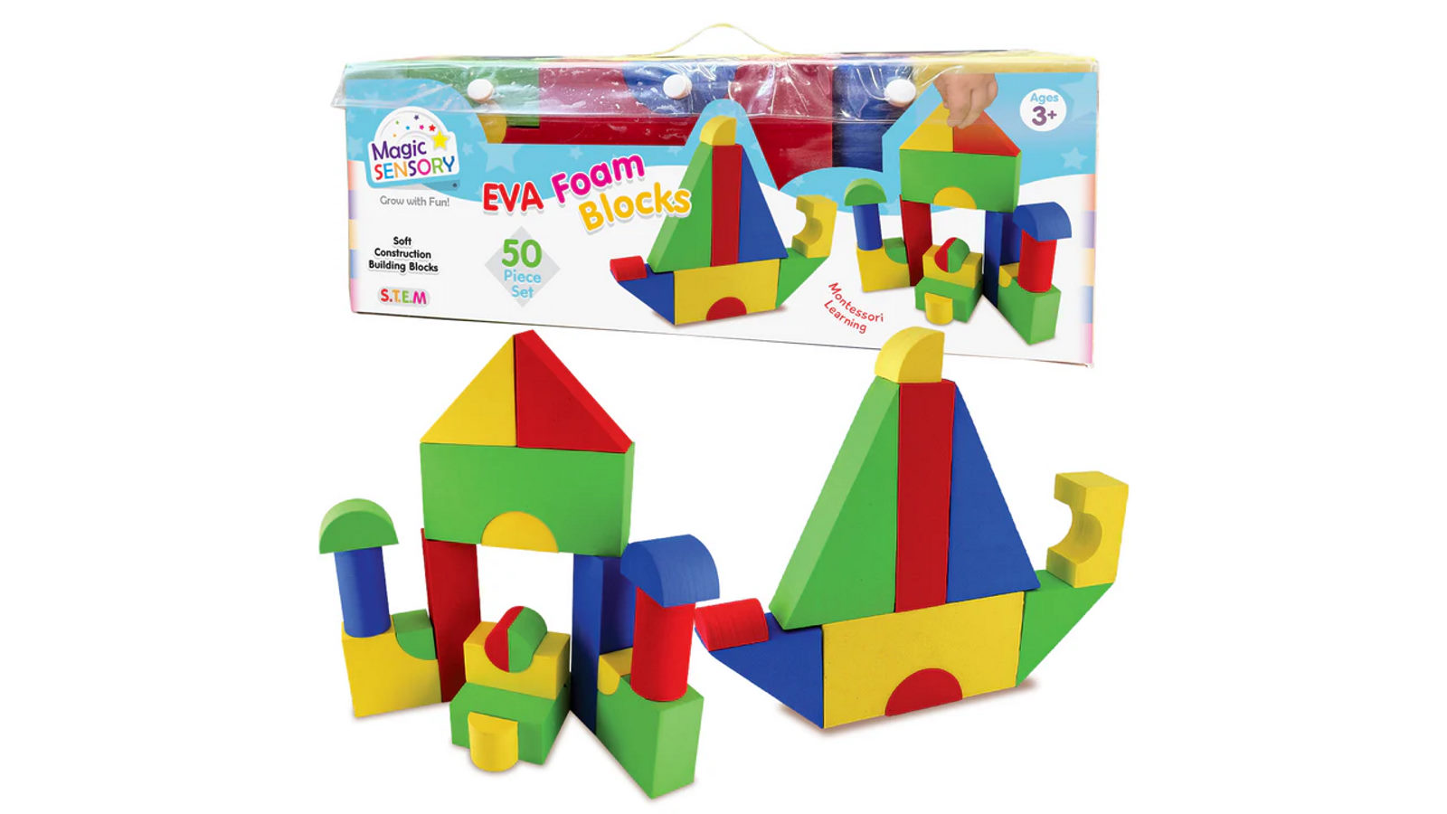 Magic Sensory Softie Blocks 50 Piece