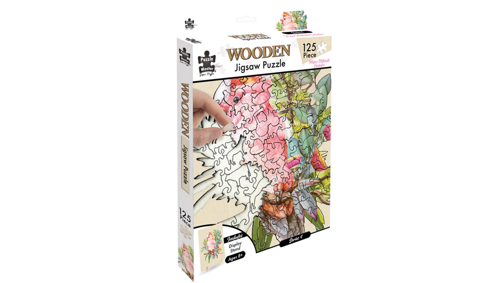 Puzzle Master Wooden Puzzle, Major Mitchell Cockatoo