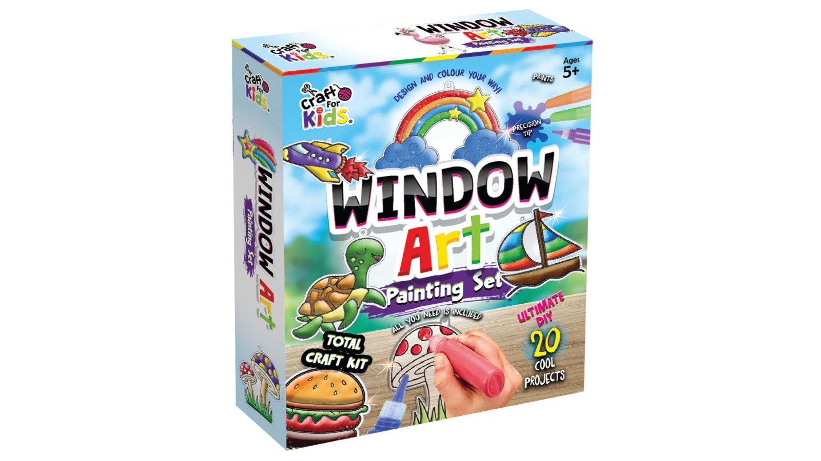 Craft For Kids Create Your Own Window Art Painting Set