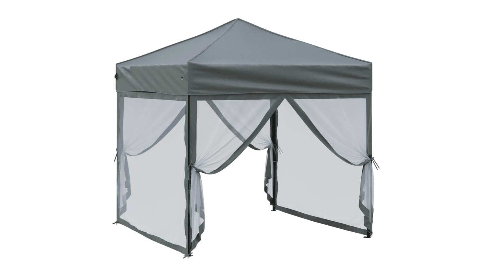 vidaXL 2 x 2metre Sidewall Folding Party Tent - Anthracite