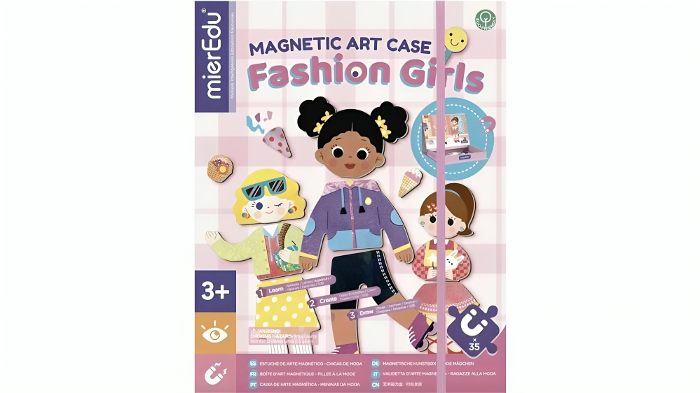 Jenjo Games Magnetic Art Case Fashion Girl Building Set