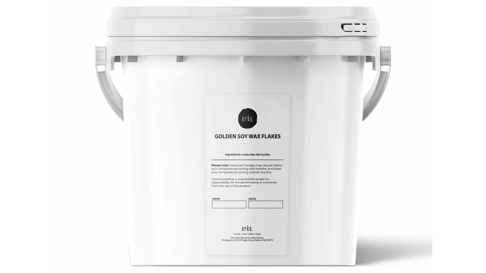 YS 2Kg Golden 464 Soy Wax Flakes Bucket 100 Percent Pure Candle Melts