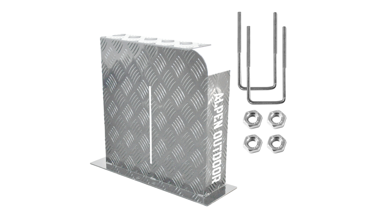Yarra Supply Aluminium Base Mount Fuel Tank Left Cover - Silver
