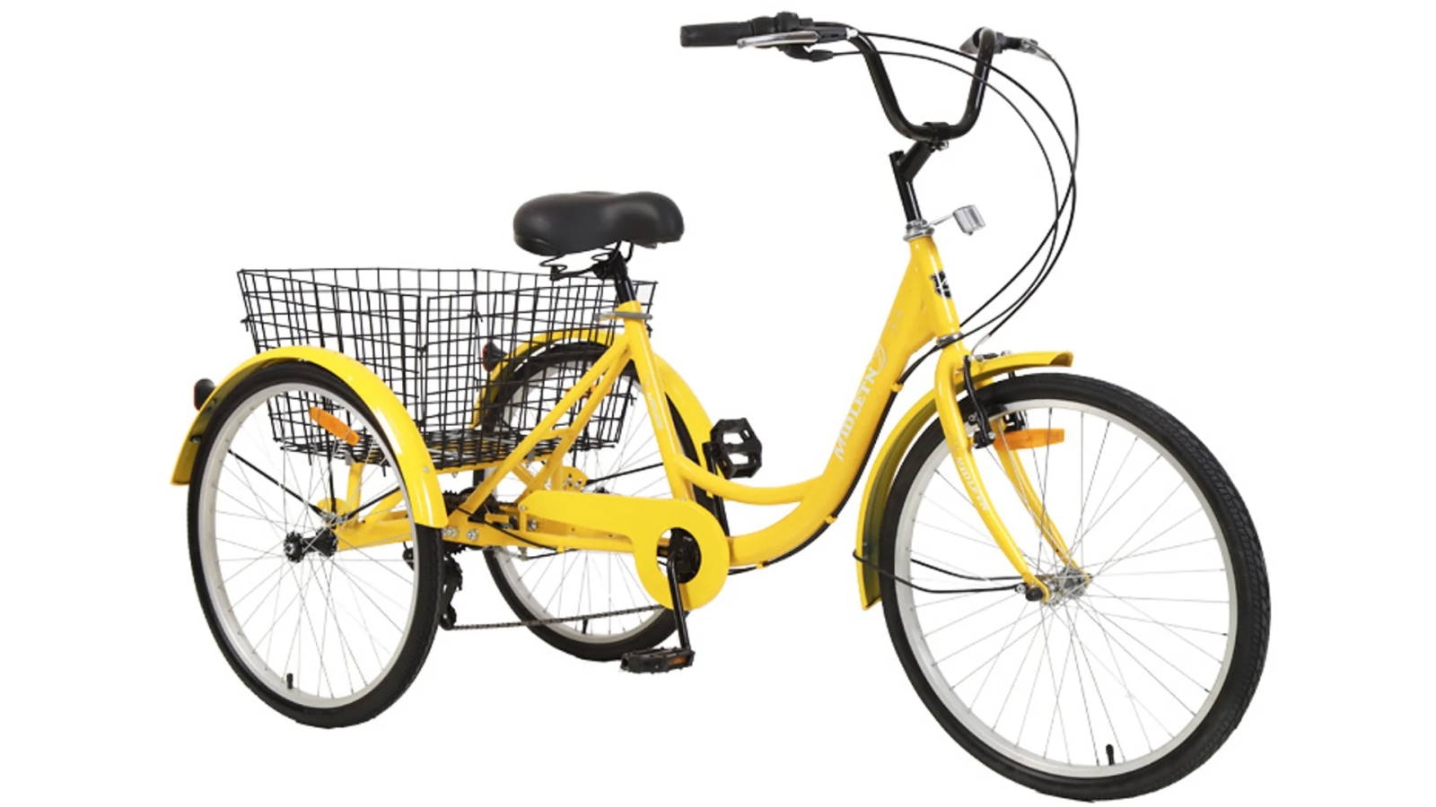 Yarra Supply 26-inch Adult Tricycle Bike Cruise Trike - Yellow