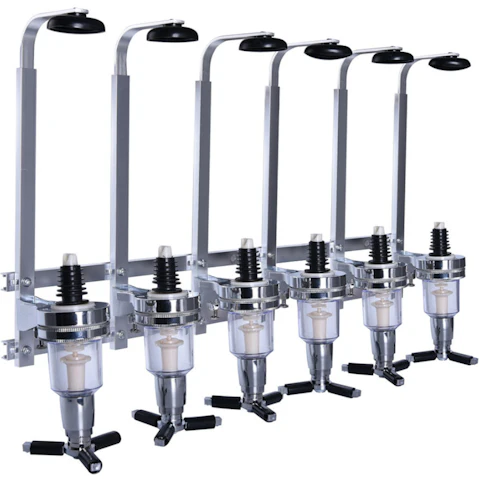 YS 6 Bottle Wall Mounted Beverage Liquor Dispenser
