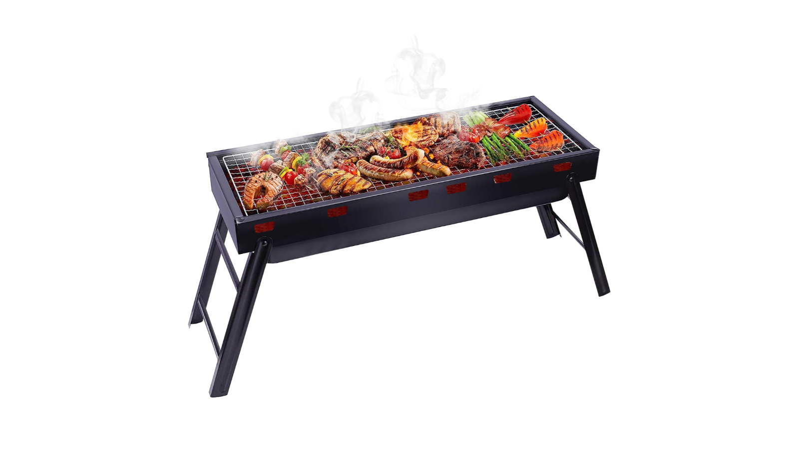 YS Portable Outdoor Folding Party Camping Charcoal Grill - 60 x 22 x 33cm