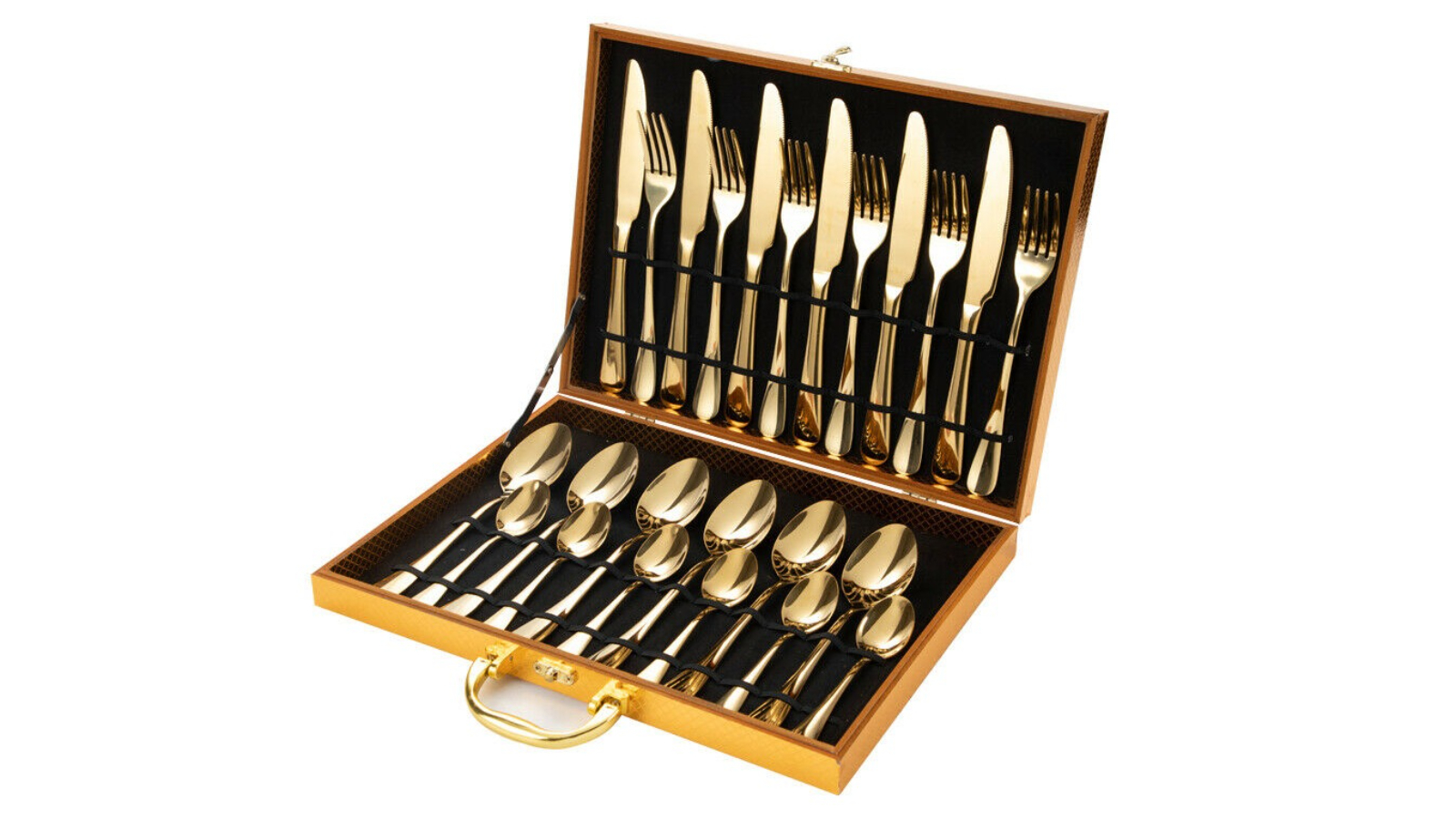 Yarra Supply 24 Piece Gold Cutlery Set