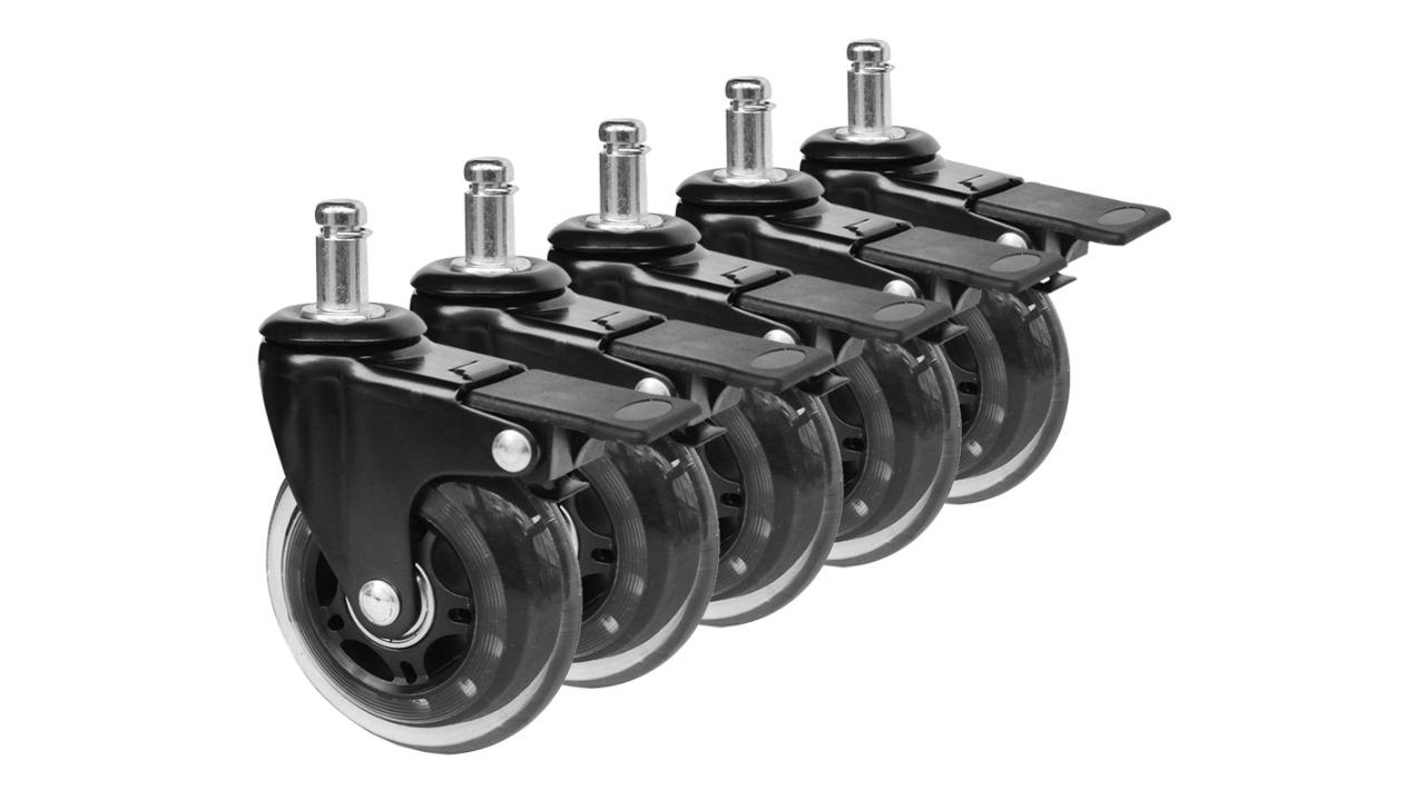 Yarra Supply 5 Piece Office Chair Casters with Lock