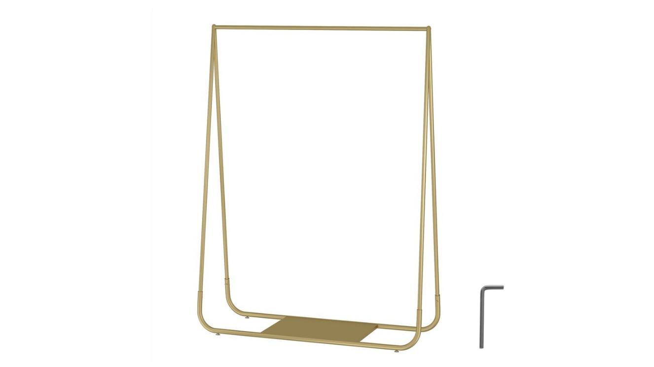 Yarra Supply Metal Freestanding Stylish Clothing Rack - Gold