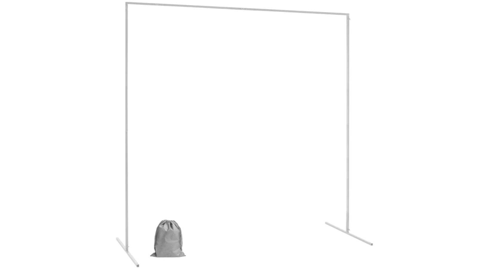 YS Square Adjustable 1-2metre Wedding Arch Backdrop - White